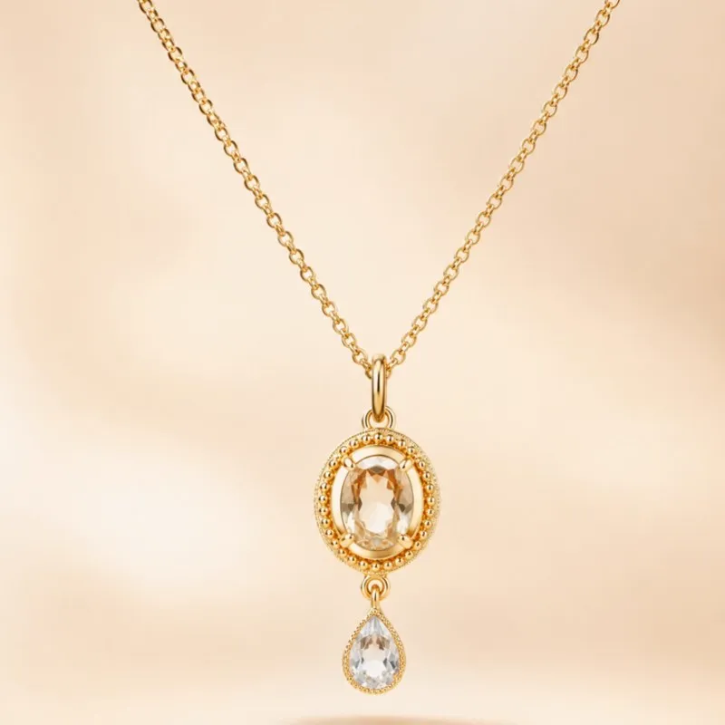 Gold Drop Necklace